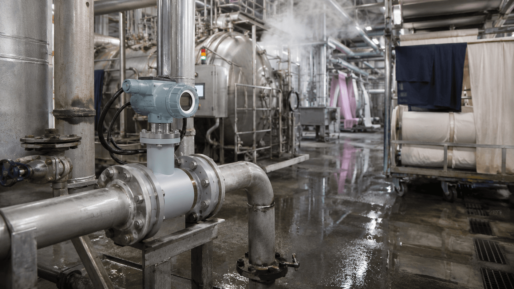 Tank and vessel process scene for magnetic level gauge application context